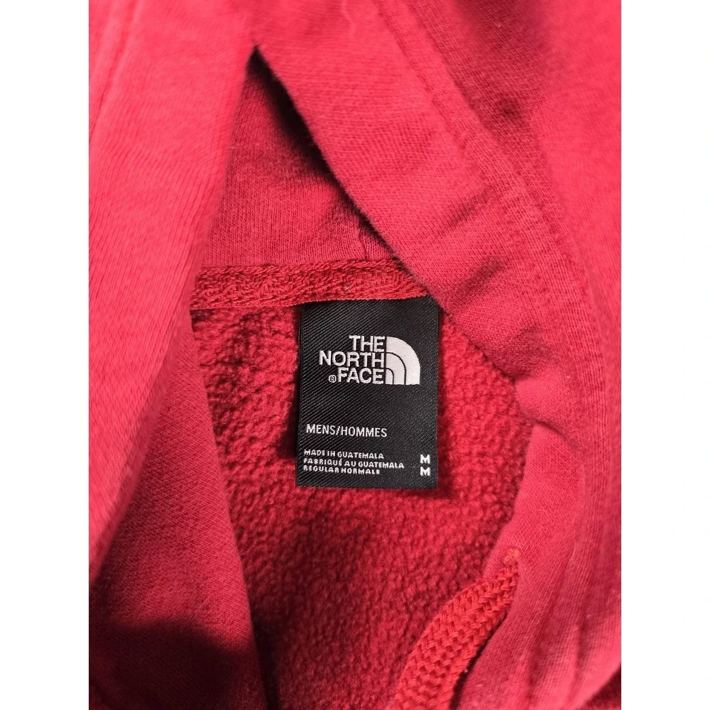 The North Face Hoodie‎ Mens Medium Red Never Stop Exploring Fleece Pullover